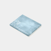 結婚式の引き出物サンキューシャルボードブルーパステル ポストイット (アングル)