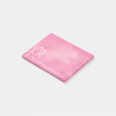 結婚式の引き出物サンキューチョークボードキャンディピンク ポストイット (アングル)