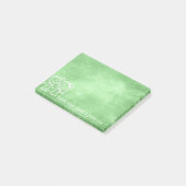 結婚式の引き出物サンキューチョークボードレモングリーン ポストイット (アングル)