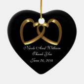 結婚式の引き出物サンキューフォトオーナメント セラミックオーナメント (裏面)