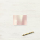 結婚式の引き出物サンキューメタルバラ金ゴールドバブル ポストイット (デスク上)