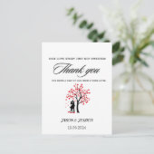 結婚式の引き出物サンキューユーカスタムラベル ポストカード (スタンド正面)