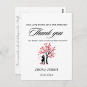 結婚式の引き出物サンキューユーカスタムラベル ポストカード (正面/裏面)