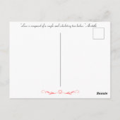 結婚式の引き出物サンキューユーカスタムラベル ポストカード (裏面)