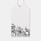 結婚式の引き出物サンキューユーラベル – スワールズカリグラフィー ギフトタグ (裏面)