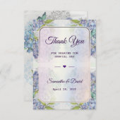 結婚式の引き出物サンキューラグジュアリーパステルフローラ サンキューカード (正面/裏面)