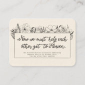 結婚式の引き出物サンシャルルメモリアレホリーカード 名刺 (正面)