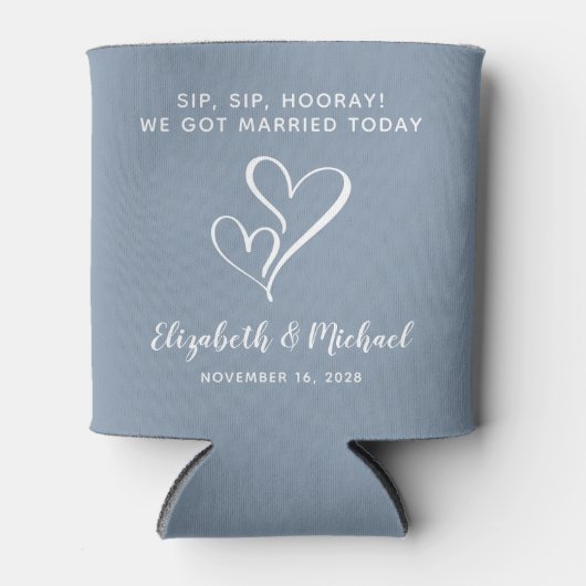 結婚式の引き出物シップホレイダスティブルー 缶クーラー (正面)