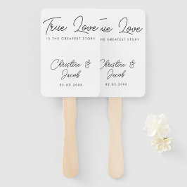 結婚式の引き出物シンプルエレガントモダンブライダルパーティ ハンドファン