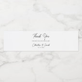 結婚式の引き出物シンプルエレガントモダンブライダルパーティ ペットボトルラベル (シングルラベル)