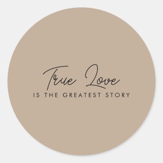 結婚式の引き出物シンプルエレガントモダン ラウンドシール (正面)