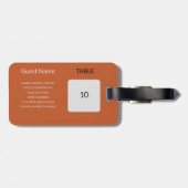 結婚式の引き出物シーティンググラフガイド荷物タグ ラゲッジタグ (裏面横)