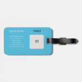 結婚式の引き出物シーティンググラフガイド荷物タグ ラゲッジタグ (裏面横)