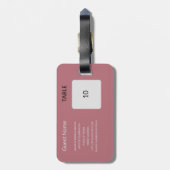 結婚式の引き出物シーティンググラフガイド荷物タグ ラゲッジタグ (裏面縦)