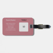 結婚式の引き出物シーティンググラフガイド荷物タグ ラゲッジタグ (裏面横)