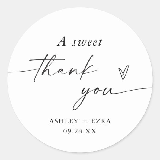 結婚式の引き出物シール |デザートのお気に入りステッカー ラウンドシール (正面)