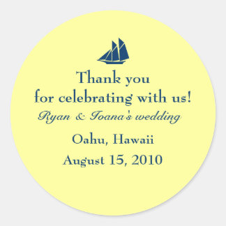 結婚式の引き出物シール ラウンドシール