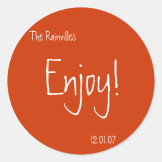 結婚式の引き出物シール ラウンドシール