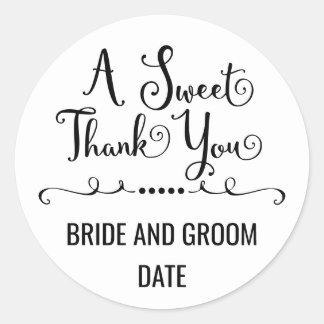 結婚式の引き出物シール | A Sweet Thank You ラウンドシール