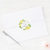 結婚式の引き出物ジャムラブレモン入り ラウンドシール (封筒)