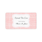 結婚式の引き出物ジャムjarラベル愛を広げる ラベル (正面)