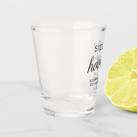 結婚式の引き出物スィップホレー ショットグラス (左)