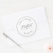 結婚式の引き出物ステッカスタムカー ラウンドシール (封筒)