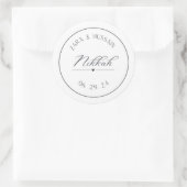 結婚式の引き出物ステッカスタムカー ラウンドシール (バッグ)