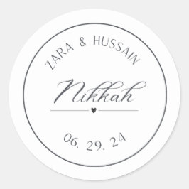 結婚式の引き出物ステッカスタムカー ラウンドシール