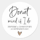 結婚式の引き出物ステッカー披露宴のお客様への好意 ラウンドシール (正面)