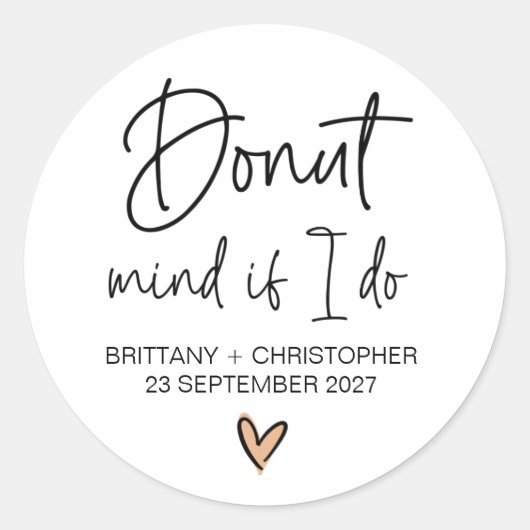 結婚式の引き出物ステッカー披露宴のお客様への好意 ラウンドシール (正面)