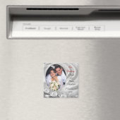 結婚式の引き出物ダイヤモンド写真マグネット マグネット (インサイチュ (食洗機))