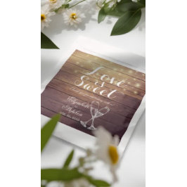 結婚式の引き出物トリートバッグシャンパングラスウッド フェイバーバッグ