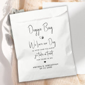 結婚式の引き出物ドギーパーソナライズされたビスケットバーペット フェイバーバッグ