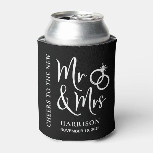 結婚式の引き出物ニュー・ミセス・ブラック 缶クーラー (缶正面)