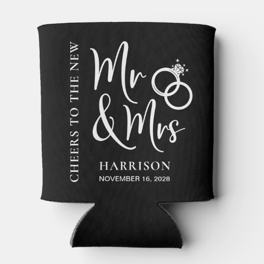 結婚式の引き出物ニュー・ミセス・ブラック 缶クーラー (裏面)