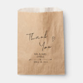 結婚式の引き出物バッグаモダンスタイル。 フェイバーバッグ (正面)