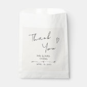 結婚式の引き出物バッグаモダンスタイル。 フェイバーバッグ (正面)