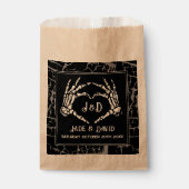 結婚式の引き出物バッグスケルトンハンズハートイベント フェイバーバッグ (正面)