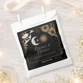 結婚式の引き出物バッグタロットカードサンムーン フェイバーバッグ (クリップ留めされた状態)