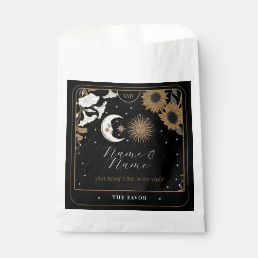 結婚式の引き出物バッグタロットカードサンムーン フェイバーバッグ (正面)