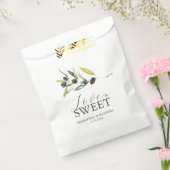 結婚式の引き出物バッグラブイズスイートオリーブ フェイバーバッグ (封をした状態)