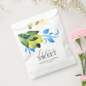 結婚式の引き出物バッグラブイズスウィートレモン フェイバーバッグ (封をした状態)