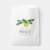 結婚式の引き出物バッグラブイズスウィートレモン&葉ズ フェイバーバッグ (正面)