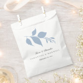 結婚式の引き出物バッグラブ&感謝していモダン フェイバーバッグ (クリップ留めされた状態)