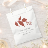 結婚式の引き出物バッグラブ&感謝していモダン フェイバーバッグ (クリップ留めされた状態)