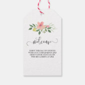 結婚式の引き出物バッグラベル |ようこそ&ユー感謝していラー ギフトタグ (裏面)