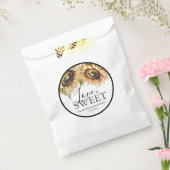 結婚式の引き出物バッグ水彩ひまわり フェイバーバッグ (封をした状態)