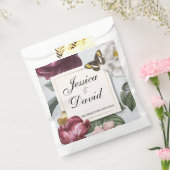 結婚式の引き出物バッグ開花フローラフラワーバタフライ フェイバーバッグ (封をした状態)