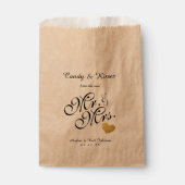 結婚式の引き出物バッグ |お菓子キスさんそしてミセス フェイバーバッグ (正面)